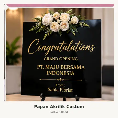Papan Bunga Akrilik Pullman Jakarta